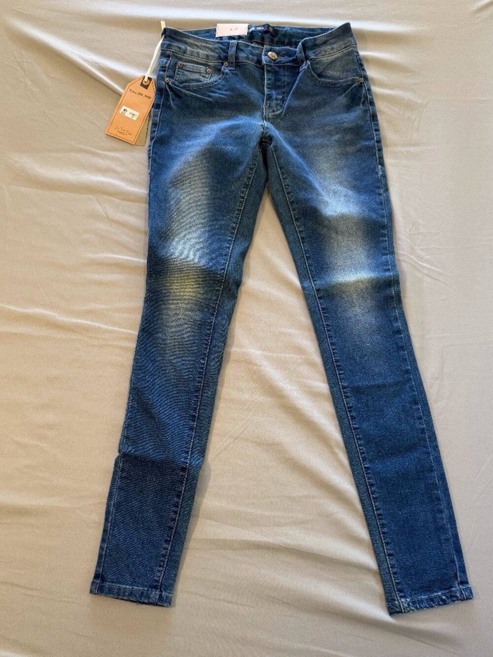 Vins Me Women’s Stretch Ankle Skinny Blue Denim Jean NWT Size 0